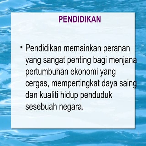 Ekonomi - Pendidikan