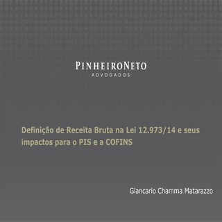Definição de Receita Bruta na Lei 1...