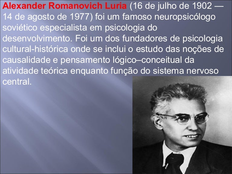 luria pensamento e linguagem