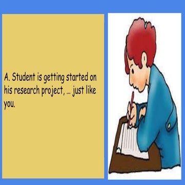 A.student demonstration #1; a. student prepares for a research project
