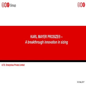 KARL MAYER PROSIZE® – A breakthrough innovation in sizing