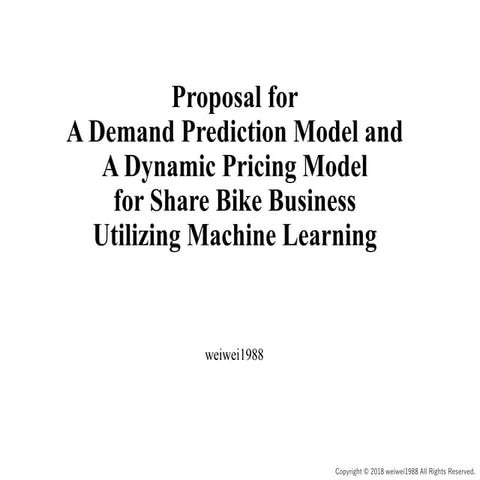 A Demand Prediction Model and A Dynamic Pricing Model for Share Bike ...