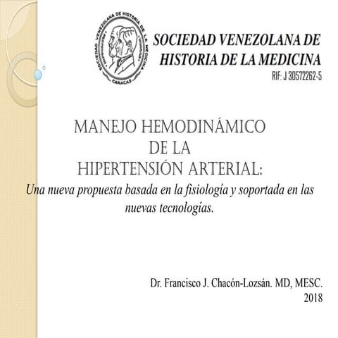Manejo hemodinámico de la hipertensión arterial.