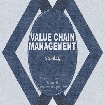 A.value chain management