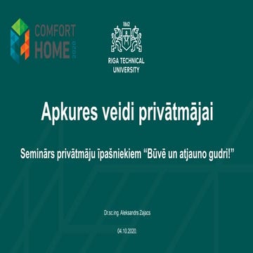 Apkures veidi privātmājai | PDF