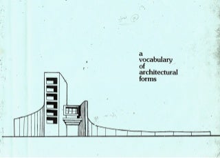 A vocabulary of architectural forms