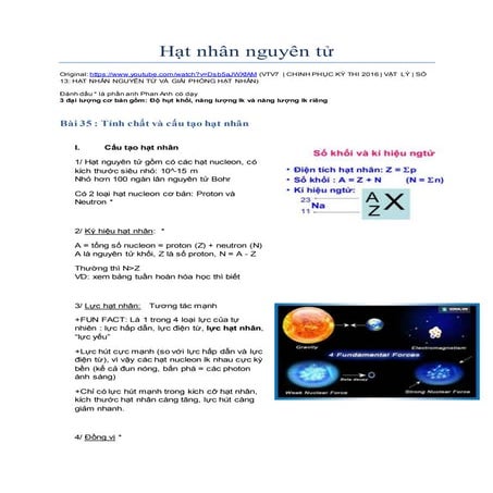 Hạt nhân nguyên tử | DOCX