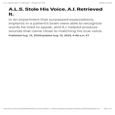 A.L.S. Stole His Voice. A.I. Retrieved It.