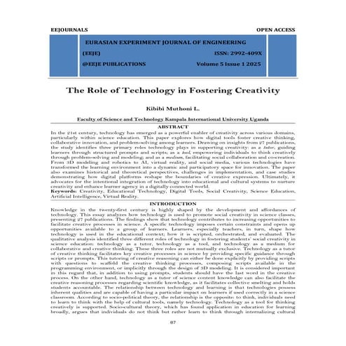 The Role of Technology in Fostering Creativity (www.kiu.ac.ug)