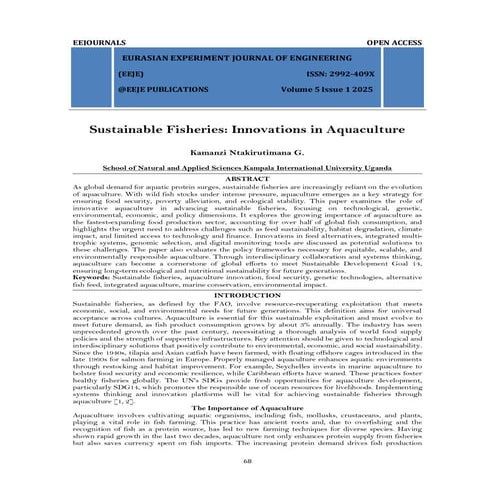 Sustainable Fisheries: Innovations in Aquaculture (www.kiu.ac.ug)