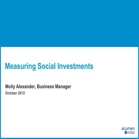 A 2 aumen fund measuring social impact-molly alexander