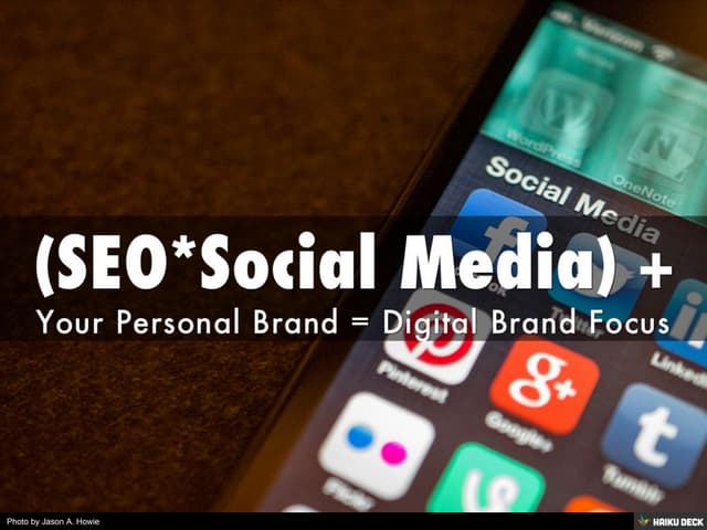(SEO*Social Media) + Your Personal Brand = Digital Brand Focus (part 1)