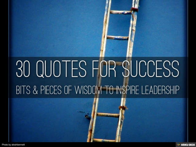 30 Quotes for success