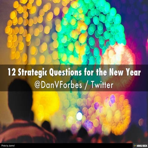 12 Strategic Questions for the New Year