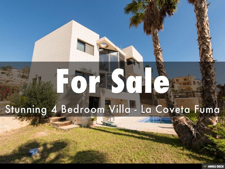 Modern 4 bedroom Villa for Sale Coveta Fuma Costa Blanca