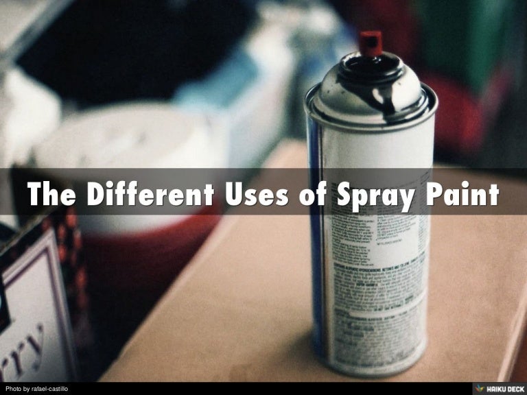 The Different Uses of Spray Paint