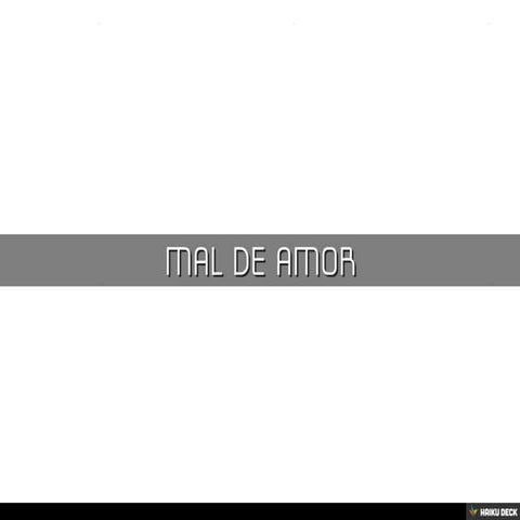 mal de amor
