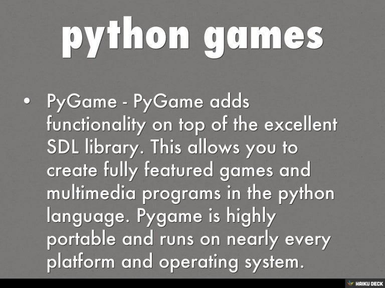 python games