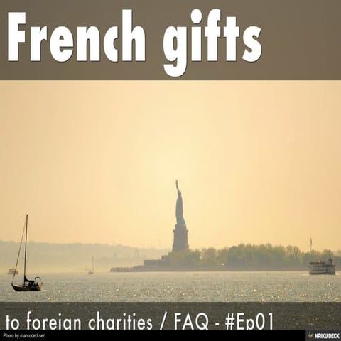 French gifts to foreign charities #Ep01 | PDF