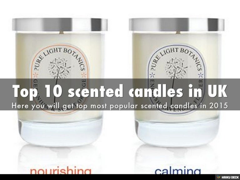 Top 10 scented candles in UK
