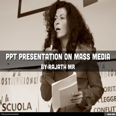 ppt presentation on mass media