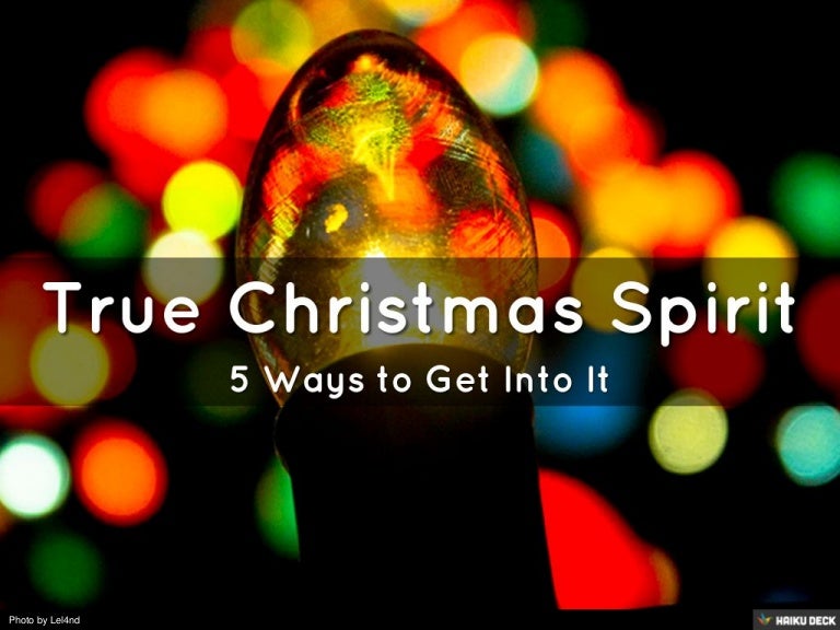 True Christmas Spirit