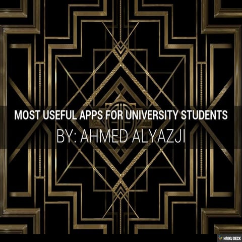 Most useful apps for university students