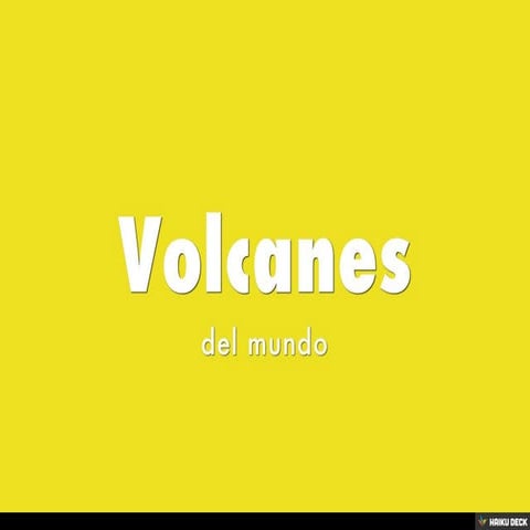 Volcanes
