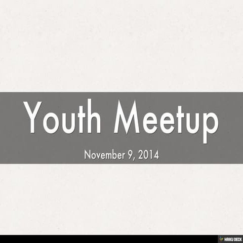 Youth Meetup