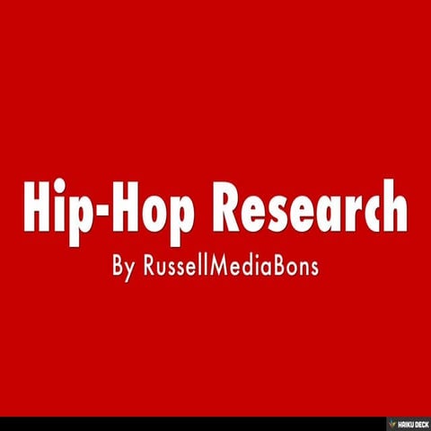 Hip-hop Research