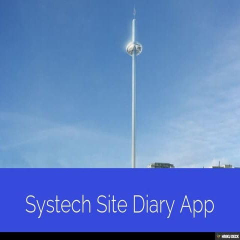 Systech Site Diary App