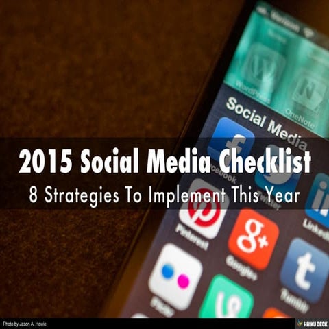 2015 Social Media Checklist