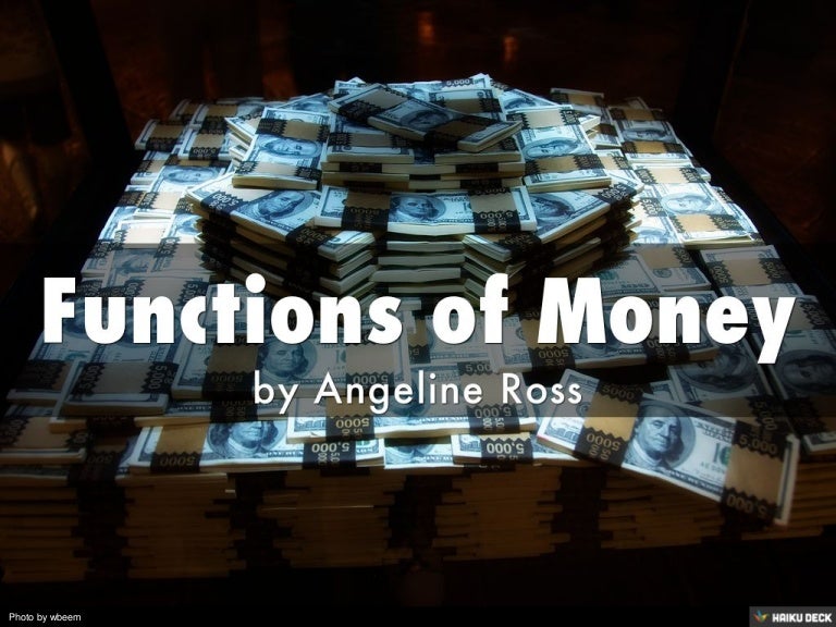 Functions of Money