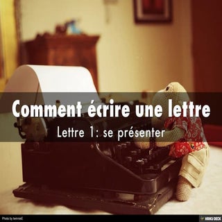 Comment écrire une lettre