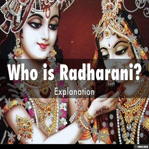 Who is Radharani? ISKCON