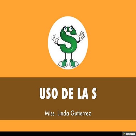 USO DE LA S | PDF