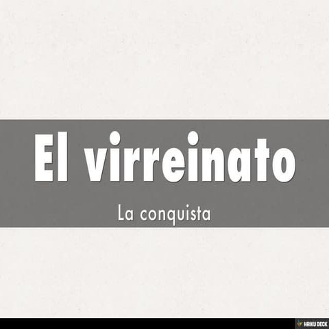 El virreinato