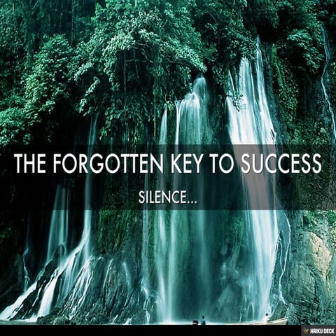 The Forgotten Key to Success | PDF