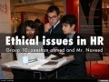 Ethics in human resource management essay
