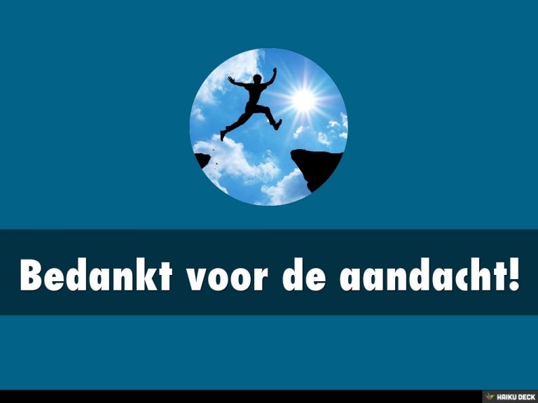 Bedankt voor de aandacht!