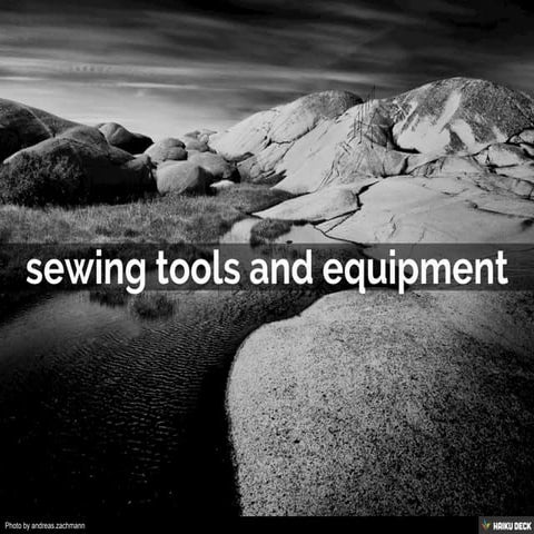 sewing tools and equipment