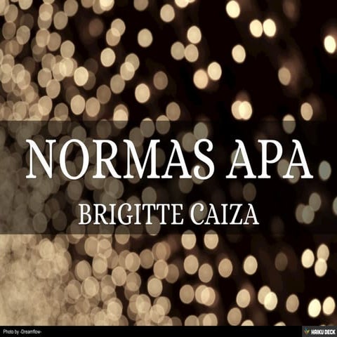 NORMAS APA