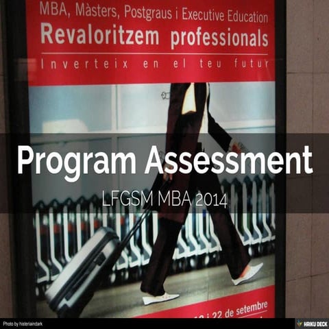 Program Assessment