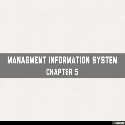 Managment Information System