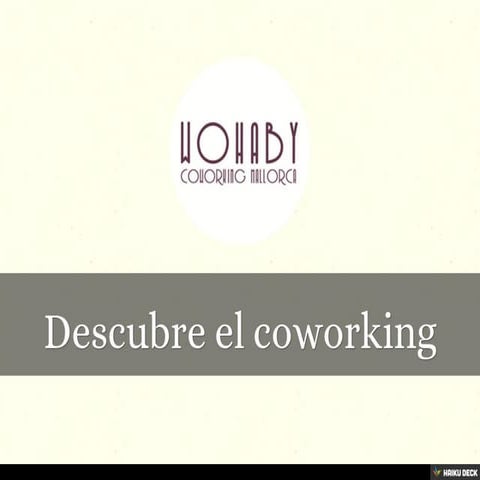 Descubre el coworking