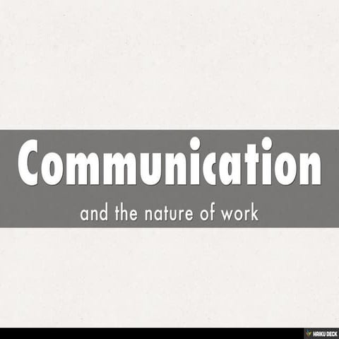 Communication