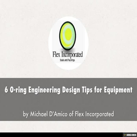6 O-ring Engineering Design Tips for Equipment | PDF