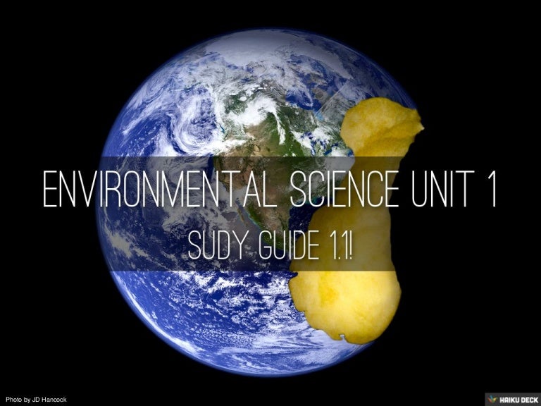 Environmental Science Unit 1