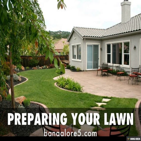 PREPARING YOUR LAWN