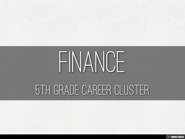 Finance